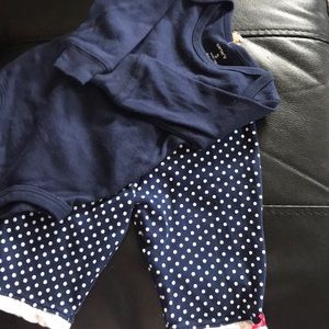 EUC. CARTERS NAVY 3M ONESEY & NO BRAND 3M PANTS